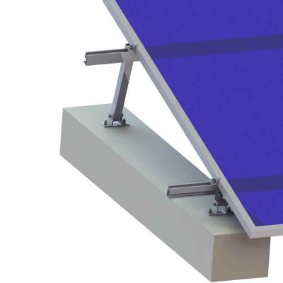 sistema di montaggio solare regolabile per tetto piano in metallo