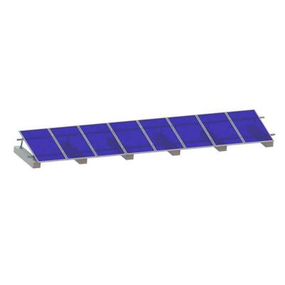 sistema di montaggio solare regolabile per tetto piano in metallo