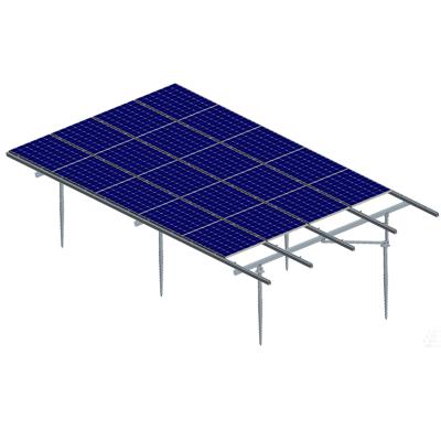 Sistema di montaggio solare a terra in alluminio con base a vite a terra - tipo A
