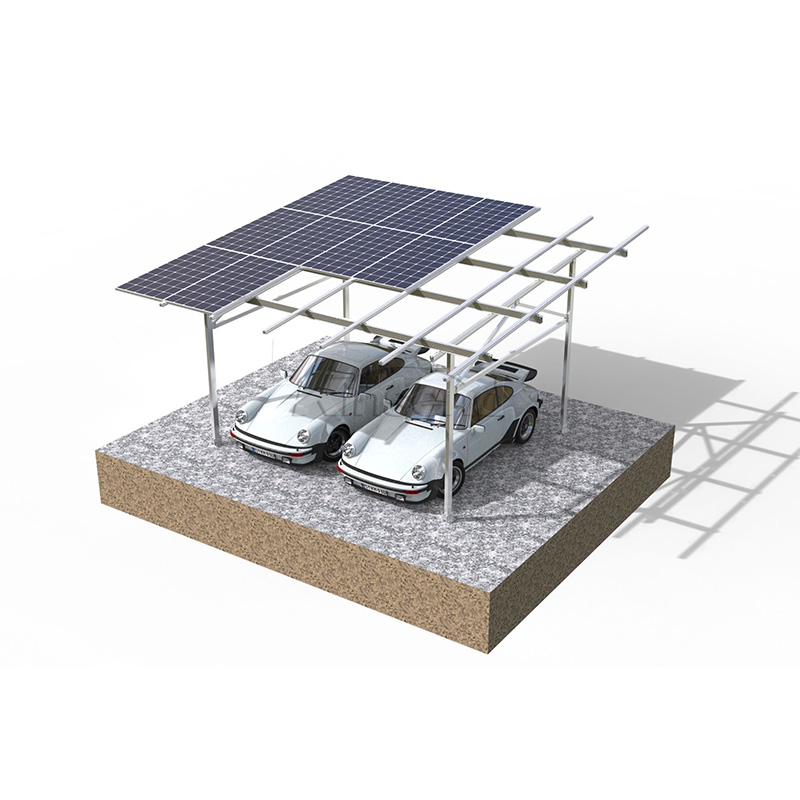 Struttura solare impermeabile per parcheggio auto