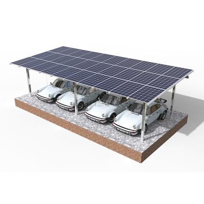 Sistema Structrue Solar Carport impermeabile a doppia colonna