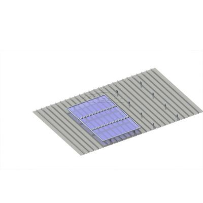 Morsetti solari aggraffati per sistema di tetto in metallo