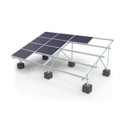 Sistema di montaggio a terra solare con base in cemento - Tipo W
