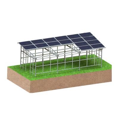 Sistema di montaggio solare agricolo per serra