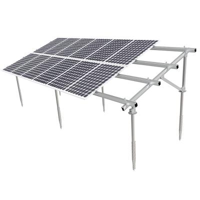Sistema di montaggio solare a terra in alluminio con base a vite a terra - tipo A

