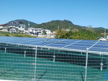 Supporto solare del recinto della rete metallica, Giappone