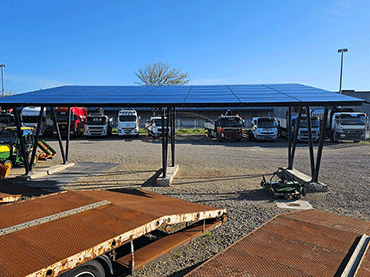 Montaggio di tettoia per posto auto coperto solare, Europa