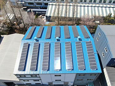 Project del tetto in metallo solare 160.04kw , Corea