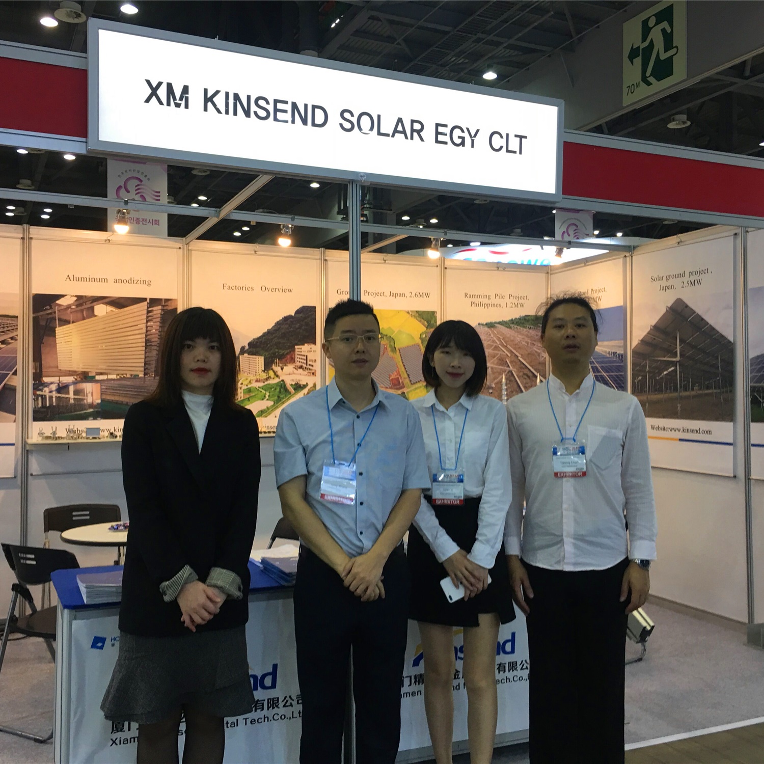  Kinsend esposto a expo solar PV corea 2019 