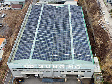 progetto tetto in metallo solare 208kw, corea