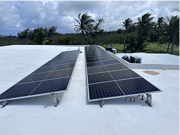 Progetti di tetti piani completati installati a Saipan