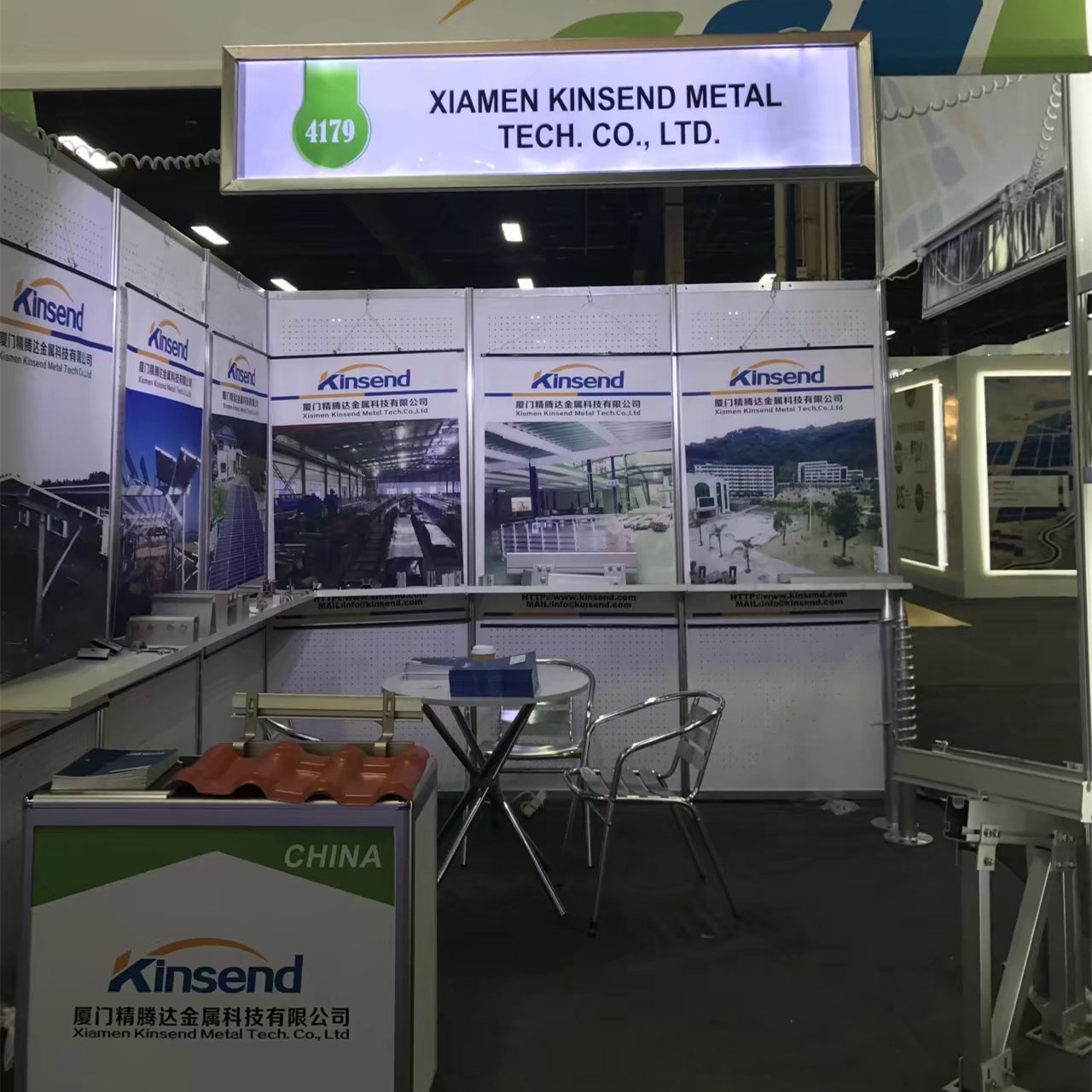  Kinsend ha esposto al solar power international negli usa 2017. 