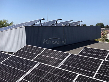 Piede regolabile con supporto inclinabile per tetto piano Progetti solari in Europa Danimarca